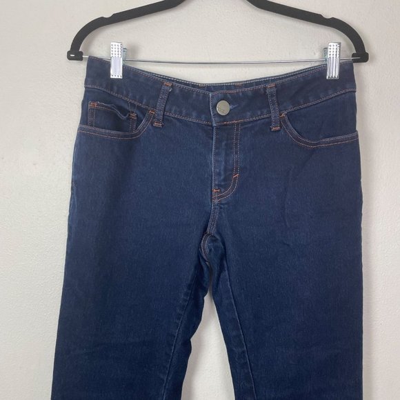 Banana Republic Woman's Sz 28 Dark Wash Low Rise Curvy Boot Jeans - Picture 2 of 9